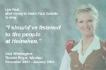 Lyn Paul: I should've listened ...