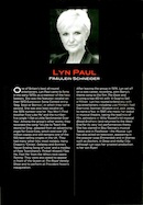 Biography of Lyn Paul from the Cabaret programme (New Wimbledon Theatre, 2013).