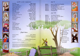 Dick Whittington programme (centre pages).