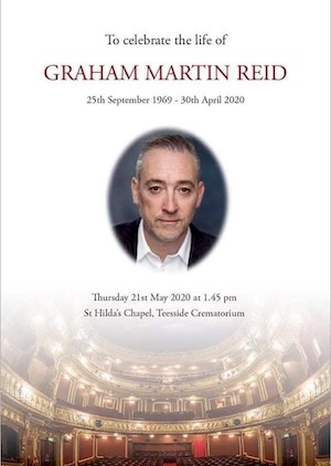 To celebrate the life of Graham Martin Reid, 25th September 1969 - 30th April 2020.