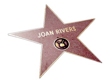 Joan Rivers'star on the Hollywood Walk of Fame.