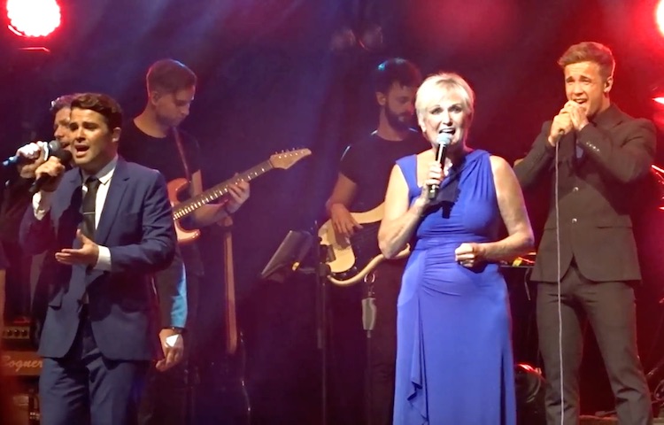 Lyn Paul and Joe McElderry at the Liverpool Empire, 18 July 2017.
