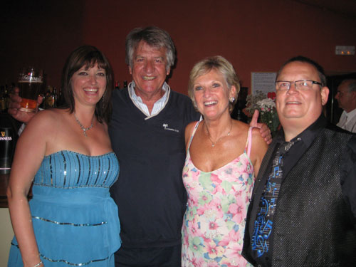 Lyn Paul and Ed Stewart with Ian and Gill Henry (photo by Steven Liddle).