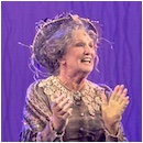 Lyn Paul as Bird Lady in 'Mary Poppins', Milton Keynes Theatre.