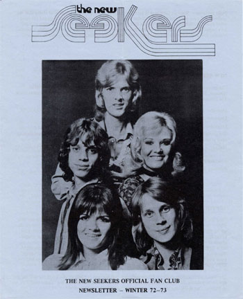 New Seekers' Official Fan Club Newsletter, Winter '72-73.
