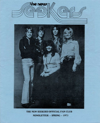 New Seekers' Official Fan Club Newsletter, Spring 1973.