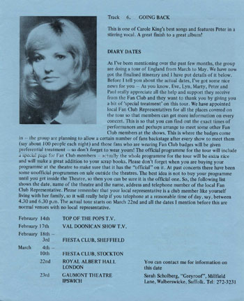 New Seekers' Official Fan Club Newsletter, Spring 1973.