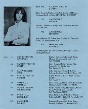 New Seekers' Official Fan Club Newsletter, Spring 1973.