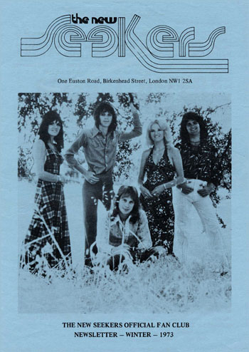 New Seekers' Official Fan Club Newsletter, Winter 1973.