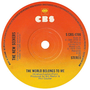 The World Belongs To Me (single).