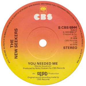 You Needed Me (single).