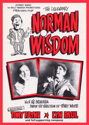 Norman Wisdom 1990 UK tour (leaflet).