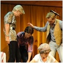 Lyn Paul, Ally Holmes, Pauline Fleming and Ian H Watkins in 'Rhinestone Mondays'.