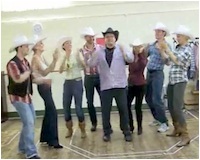 'Rhinestone Mondays' rehearsal.