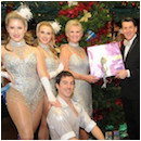Lyn Paul and the cast of The Cromer Christmas Show 2014.