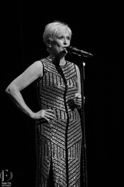 Lyn Paul on stage at the Theatre Royal, Windsor, 20th March 2016.