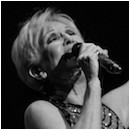 Lyn Paul on stage at the Theatre Royal, Windsor, 20th March 2016.