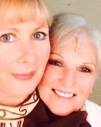 Paula Tappenden and Lyn Paul - a selfie taken backstage at the Theatre Royal, Nottingham, 20th February 2016.back.