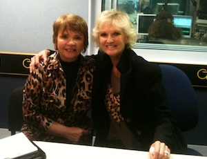 Lyn Paul pictured with Dana, 8th May 2012.