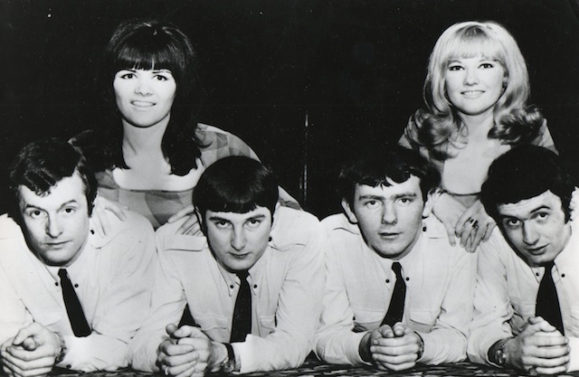 Lyn Paul pictured with the Nocturnes.