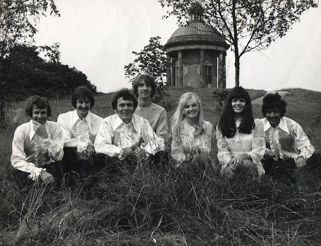 Lyn Paul pictured with the Nocturnes.